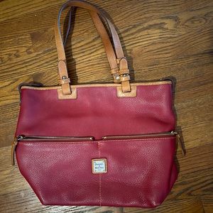 Vintage pre loved leather Dooney and Bourke tote.